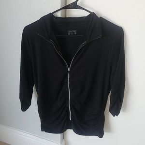 Calvin Klein Performance Black Zip Up Sweater